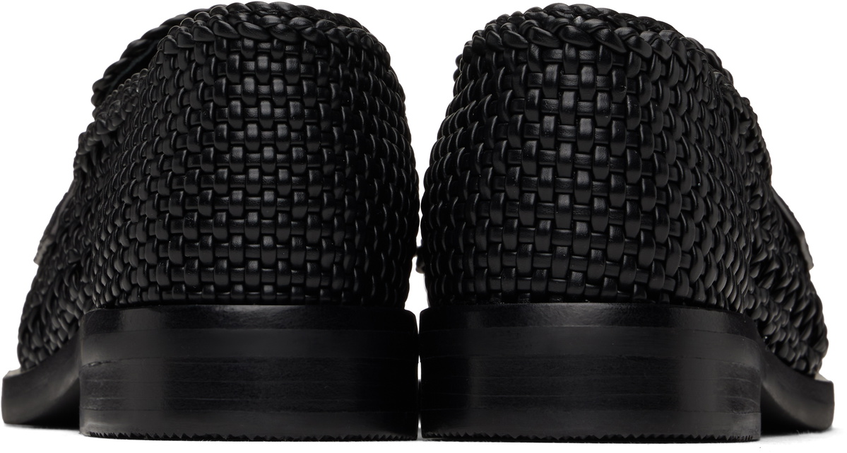 3.1 Phillip Lim Black Alexa Macrame Loafers