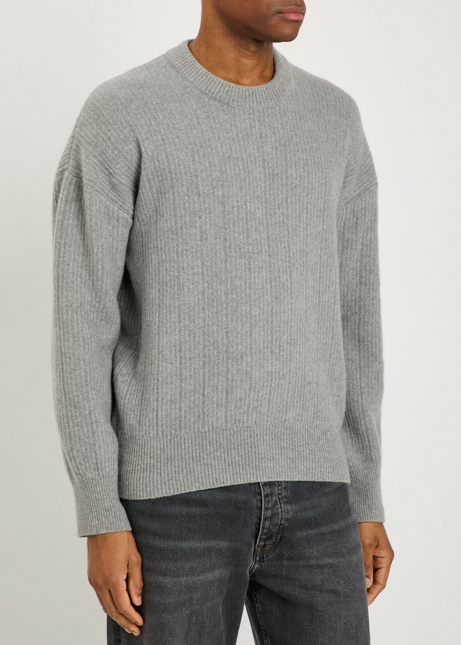 Oliver Spencer Overton Merino Wool Jumper Grey