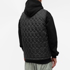 Butter Goods Men's Chain Link Reversible Puffer Vest in Black/Slate