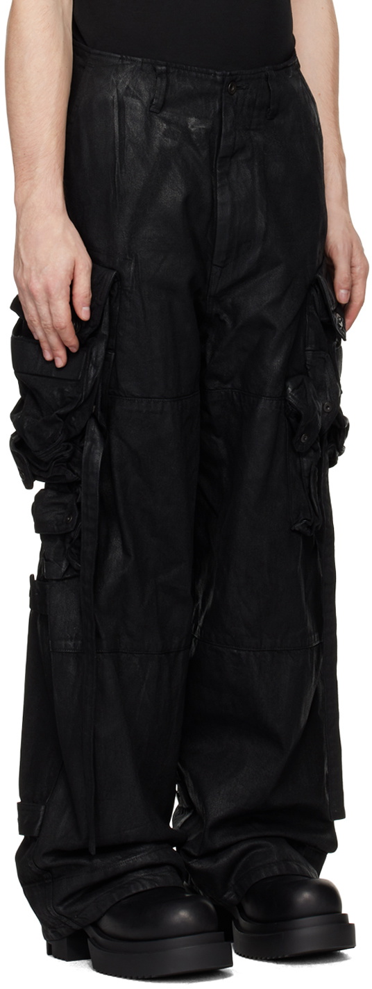 パンツ JULlUS Coated Gasmask Cargo Pants ユリウス JULIUS 12oz Coated Denim Tapered Gasmask Cargo