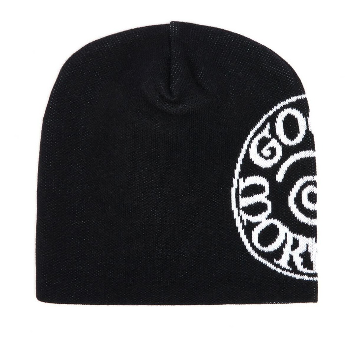Photo: Good Morning Tapes Men's Spiral Beanie in Black 