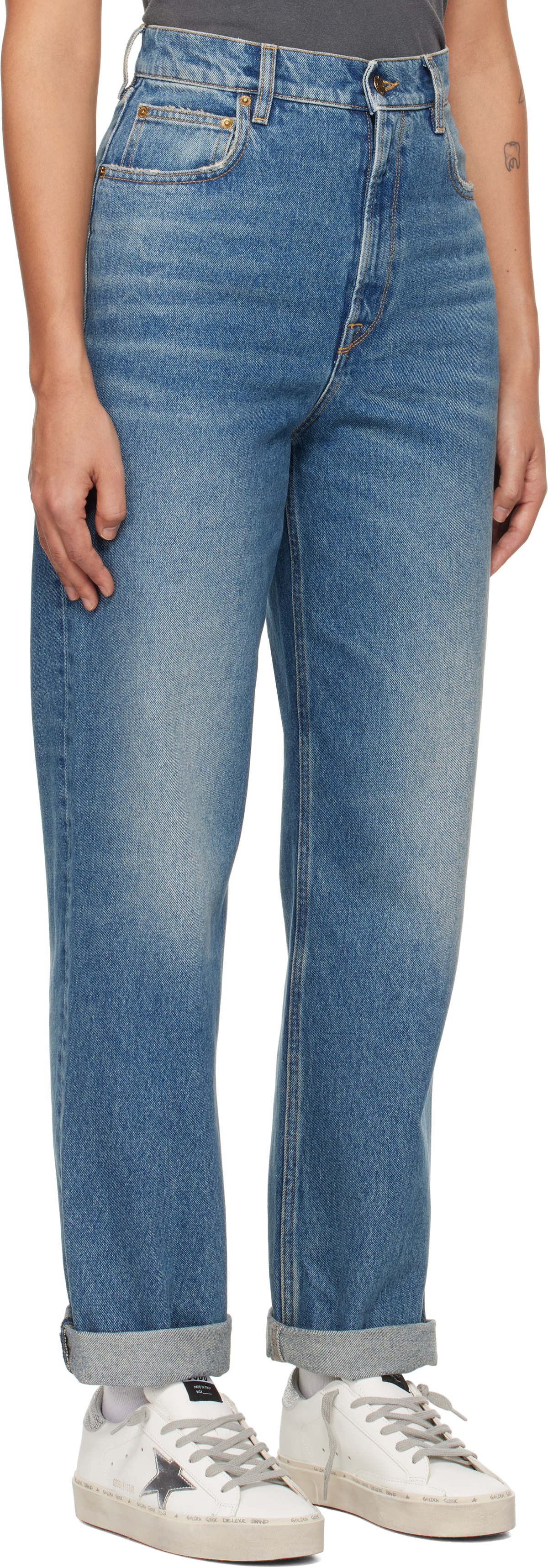 Golden Goose Blue Medium Wash Jeans