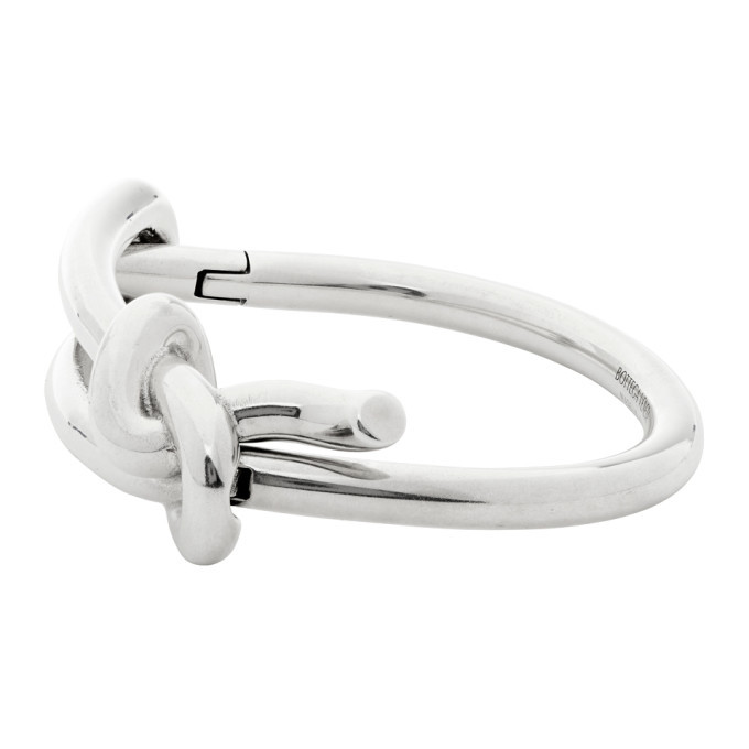 Bottega Veneta Silver Knot Bracelet Bottega Veneta