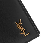 SAINT LAURENT - Logo-Appliquéd Leather Billfold Wallet - Black