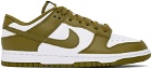 Nike Green & White Dunk Low Retro Sneakers