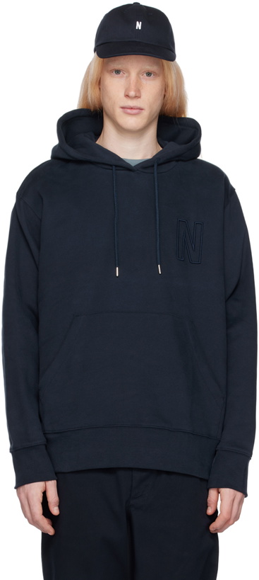 Photo: NORSE PROJECTS Navy Arne Hoodie