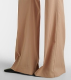 Sportmax Virgin wool flared pants