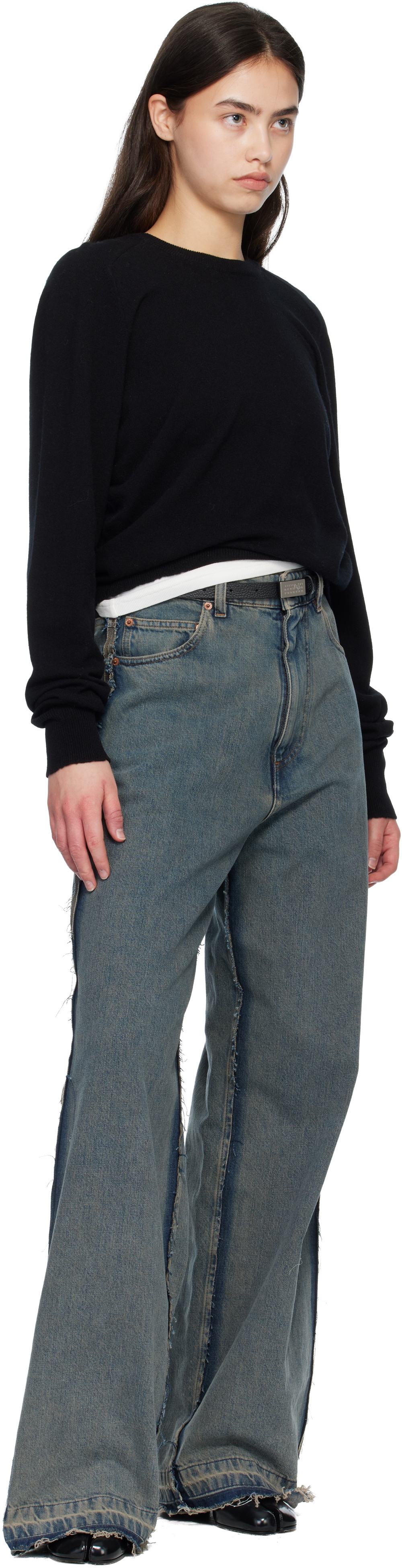 MM6 Maison Margiela Black Numeric Belt