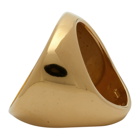 Bottega Veneta Gold Engraved Ring