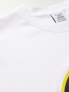 VETEMENTS - Oversized Logo-Embroidered Printed Cotton-Jersey T-Shirt - White