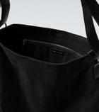 Dries Van Noten Leather-trimmed canvas shoulder bag