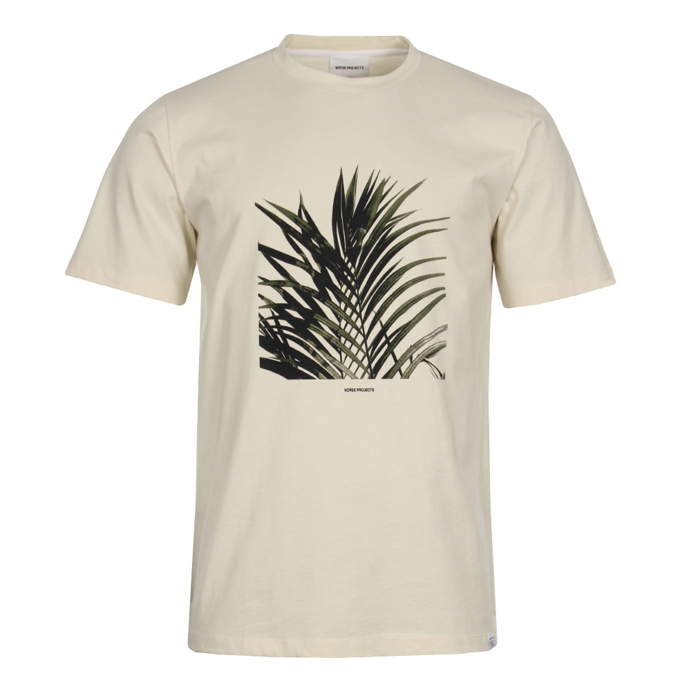 T Shirt James Palm Print - Kit White