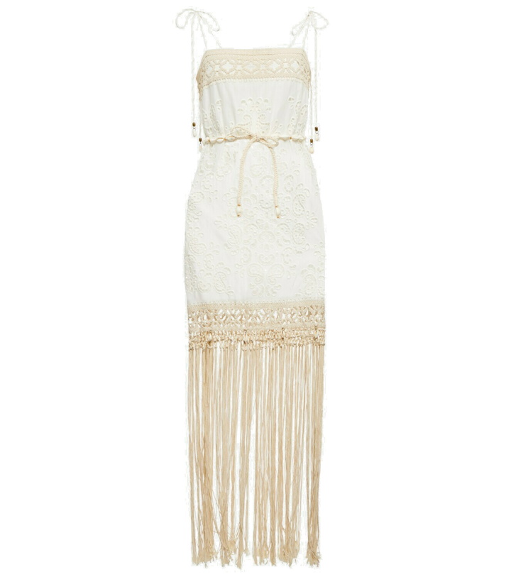 Photo: Zimmermann - Vitali fringed cotton minidress