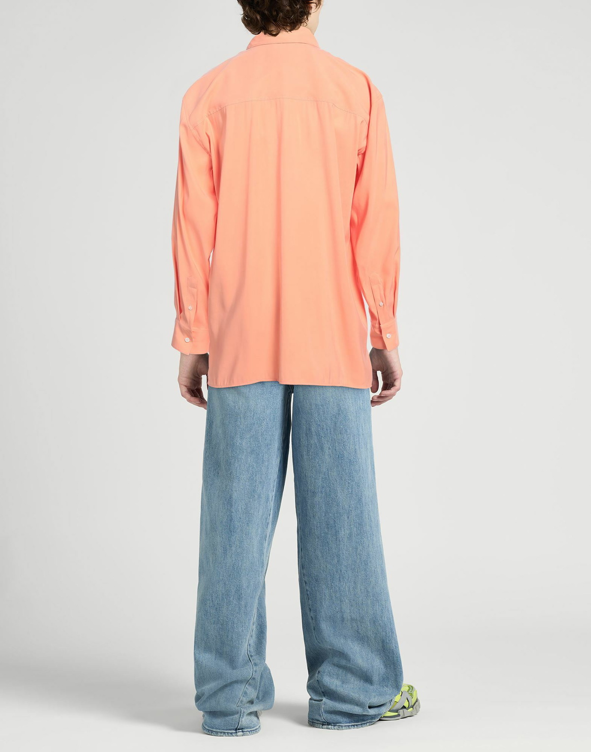 Msgm Mens Shirt in Salmon pink