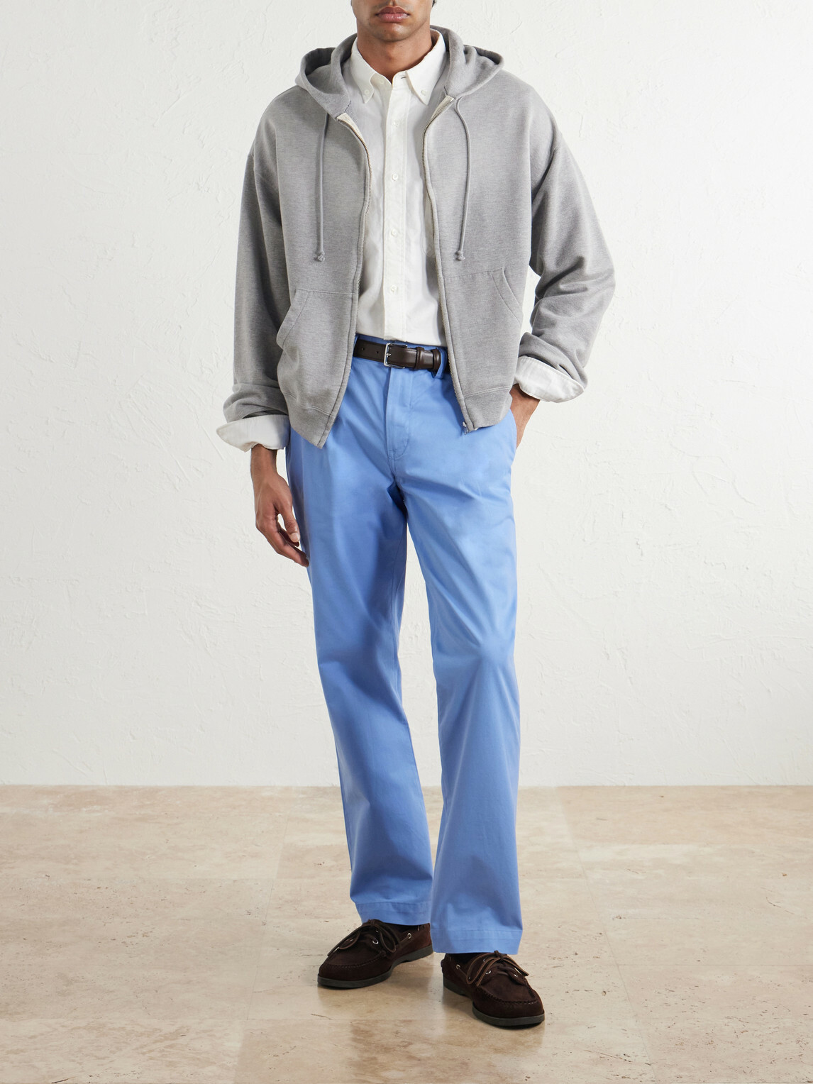 Polo Ralph Lauren - Straight-Leg Cotton-Blend Trousers - Blue