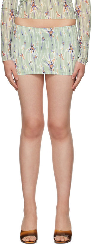 Photo: BINYA Green Retorno Miniskirt