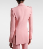 Elie Saab Floral-appliqué cady blazer