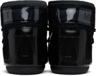 Moon Boot Black Icon Low Glance Satin Boots
