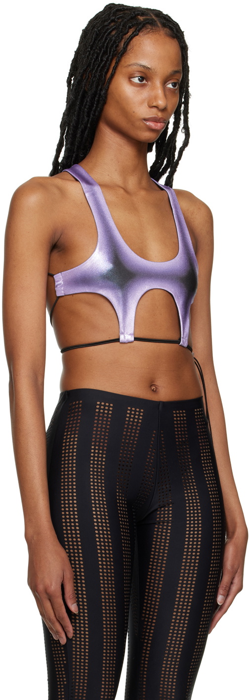 FAL-ASH Purple Cutout Tank Top