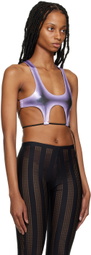 FAL-ASH Purple Cutout Tank Top