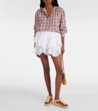 Marant Etoile Gisele lace-trimmed cotton shorts