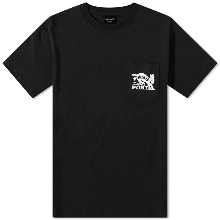 Photo: Pass~Port Men's Mule Pocket T-Shirt in Black