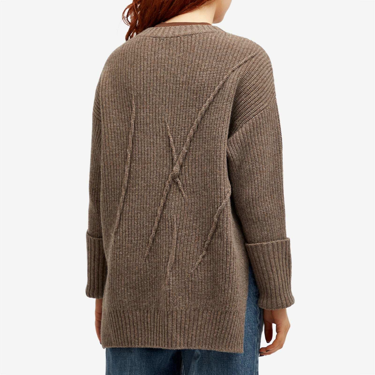Undercover Women's Oversized Knitted Jumper in Brown