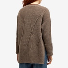 Undercover Women's Oversized Knitted Jumper in Brown