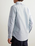 Thom Browne - Button-Down Collar Logo-Appliquéd Cotton Oxford Shirt - Blue