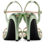 Valentino Garavani Green Bow Heeled Sandals