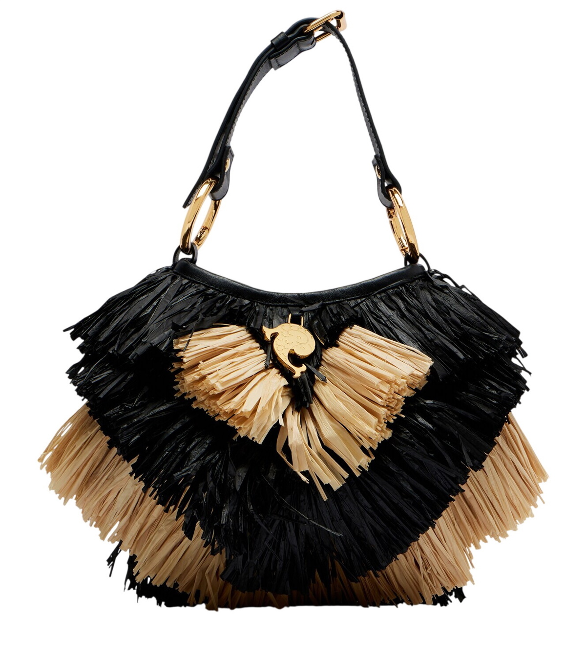 Pucci Logo fringe-trimmed raffia tote bag Emilio Pucci