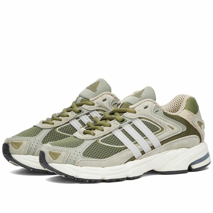 Photo: Adidas Response CL Sneakers in Silver/Beige/Olive