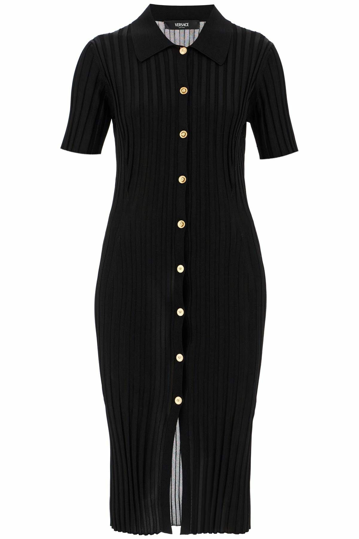 VERSACE knitted blouse shirt Black