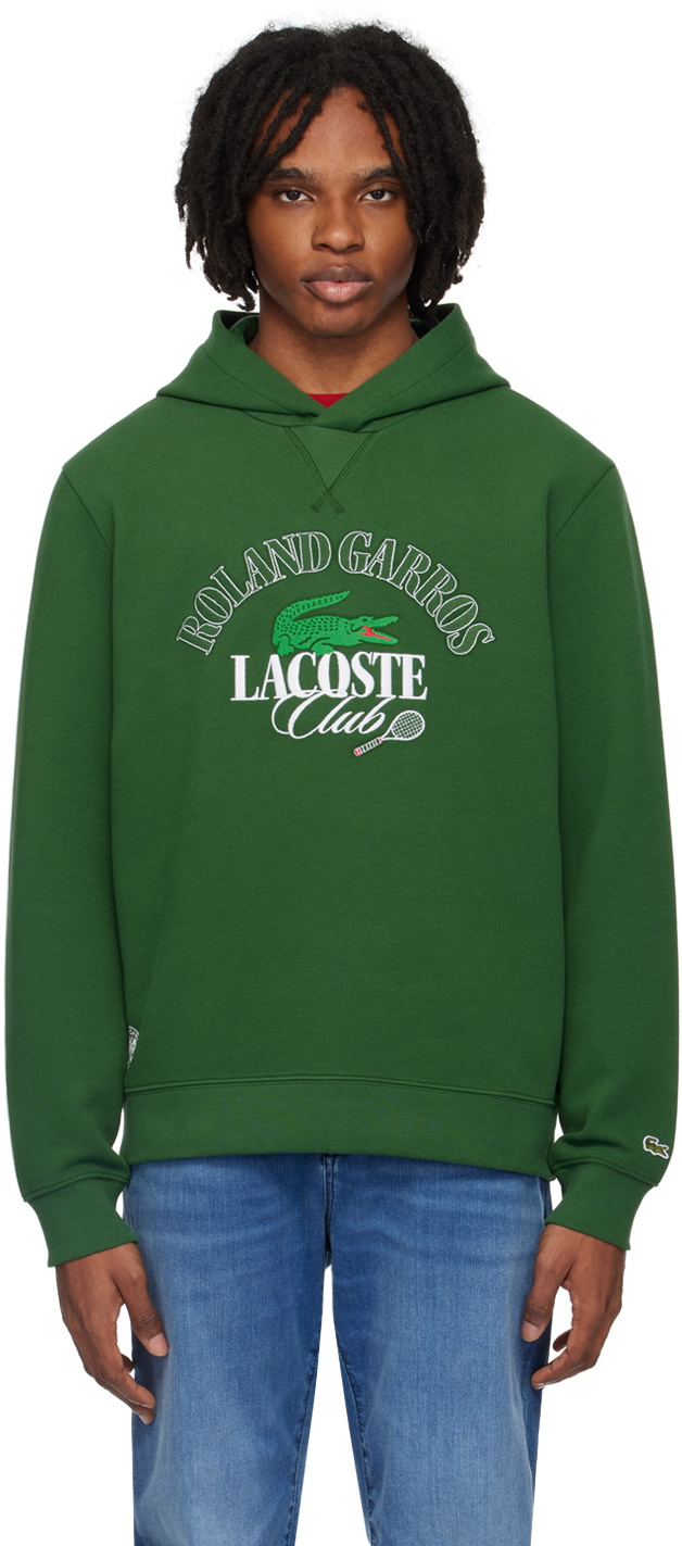 Lacoste Green Roland Garros Edition Sport Hoodie Lacoste