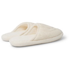 Soho Home - Harrison Cable-Knit Wool-Blend Slippers - Neutrals