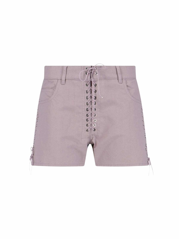 Photo: Ludovic de Saint Sernin parme Double Lace Up Shorts