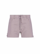 Ludovic de Saint Sernin parme Double Lace Up Shorts