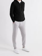 JOHN SMEDLEY - Reservoir Merino Wool Zip-Up Hoodie - Black