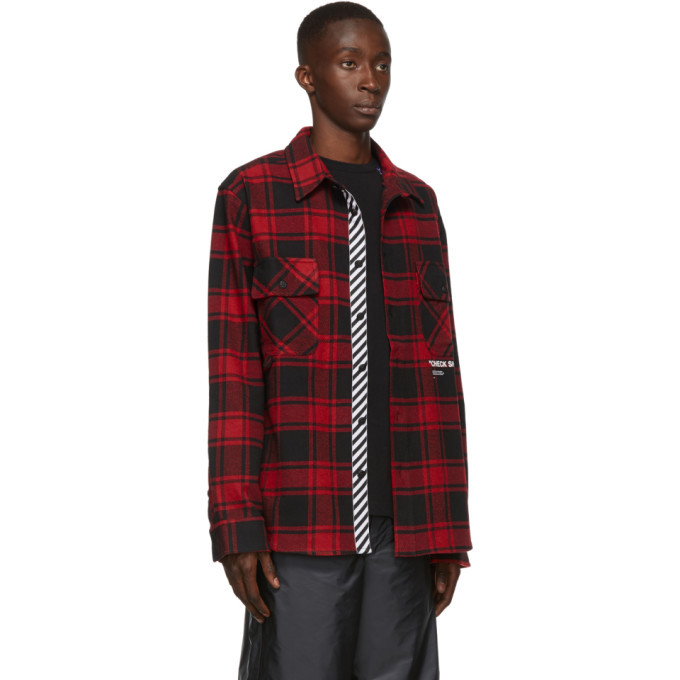 Off white hotsell flannel red