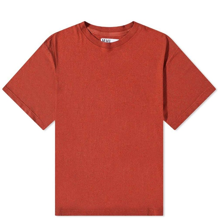 Photo: MHL by Margaret Howell Men's MHL. by Margaret Howell Simple T-Shirt in Amber