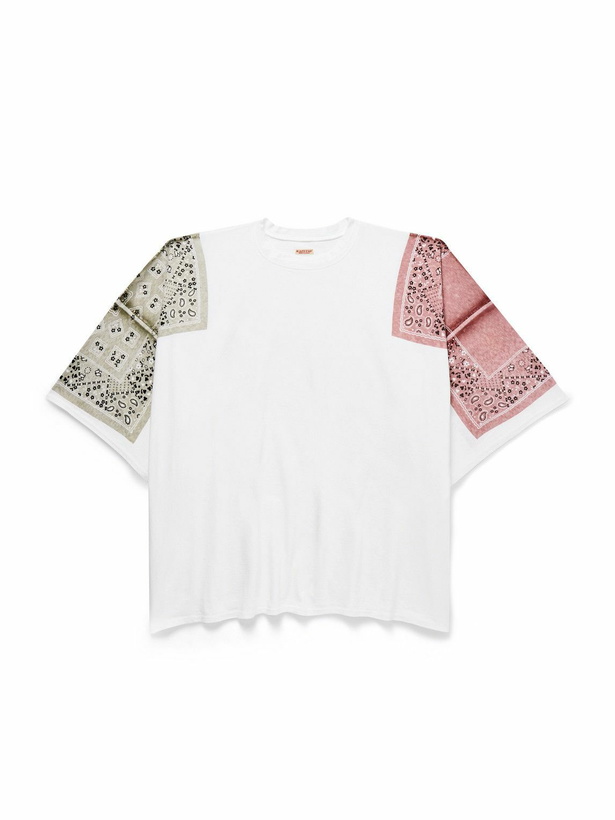 Photo: KAPITAL - Oversized Bandana-Print Cotton-Jersey T-Shirt - White