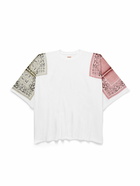 KAPITAL - Oversized Bandana-Print Cotton-Jersey T-Shirt - White