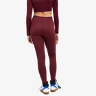 Off-White Women's Stamp Logo Sports Leggings in Red