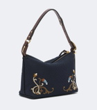 Etro Rosette Small canvas shoulder bag