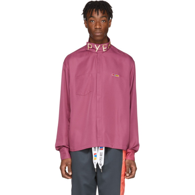 Photo: Reebok by Pyer Moss Purple Collection 3 Poplin Button Shirt