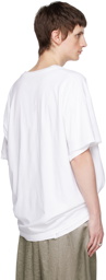 MM6 Maison Margiela White Sliced T-Shirt