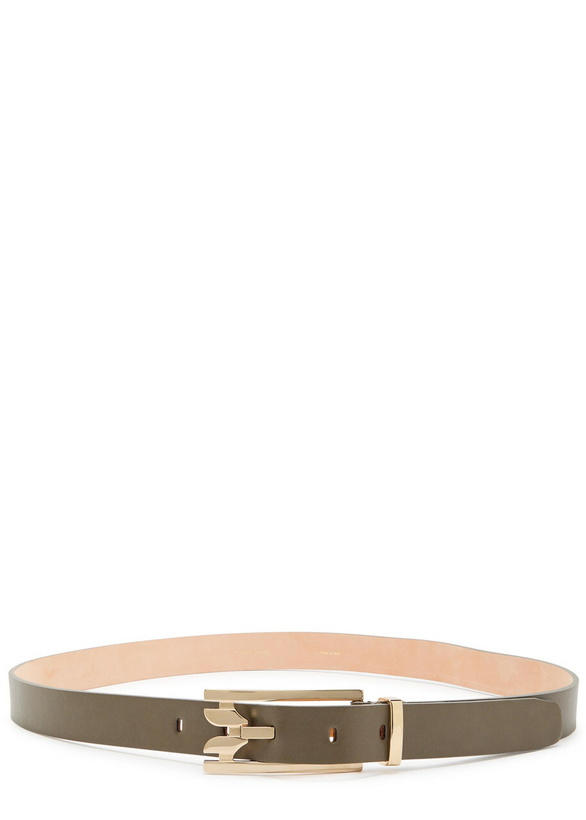 Photo: Victoria Beckham Dorian Leather Belt Brown
