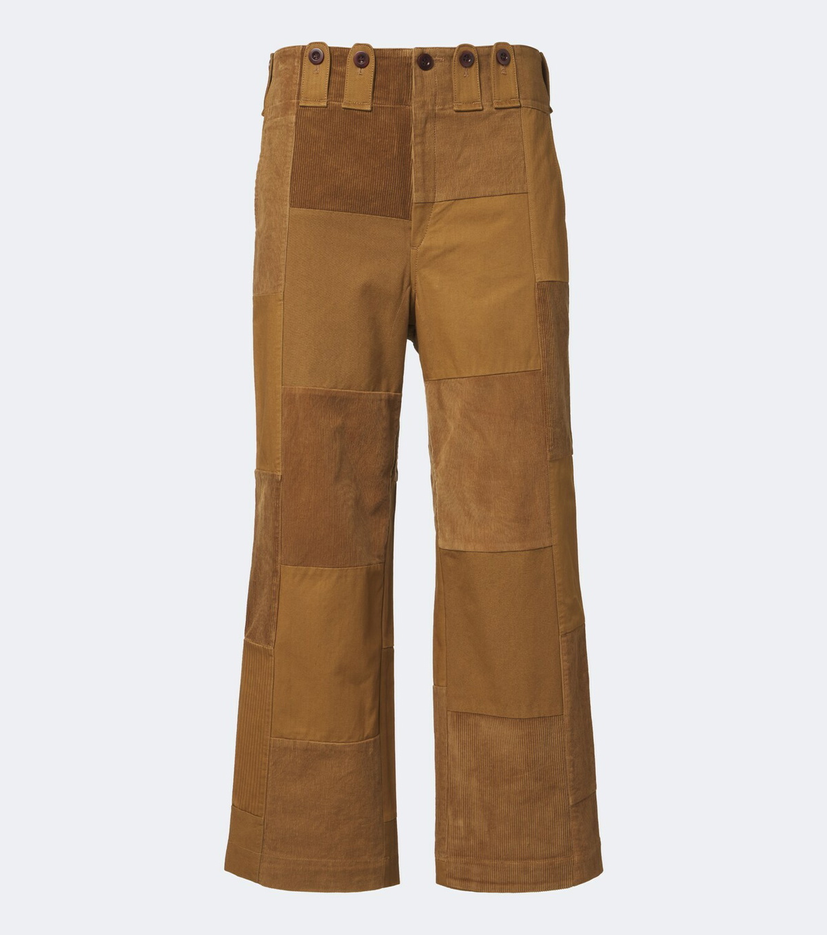 Junya Watanabe Patchwork cotton wide-leg pants