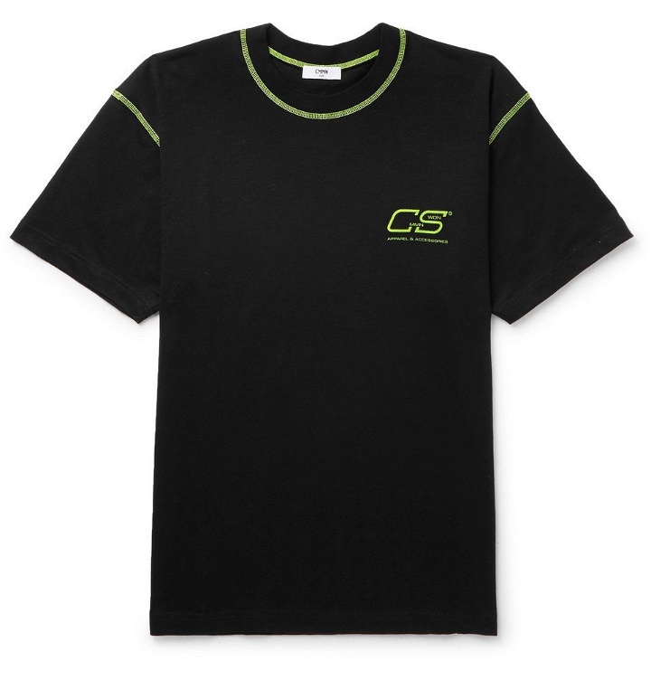 Photo: CMMN SWDN - Ridley Logo-Print Cotton-Jersey T-Shirt - Men - Black