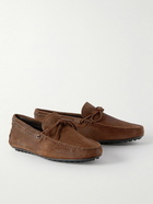 Tod's - Gommino Suede Driving Shoes - Brown